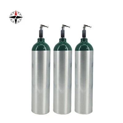 DOT メディカル 4.55L アルミ製酸素ガスシリンダー